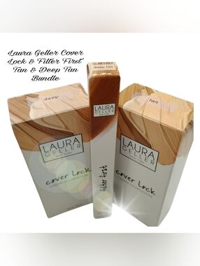 2 Laura Geller Cover Lock Cream Tan&Deep & Laura Geller Filter First Deep Tan